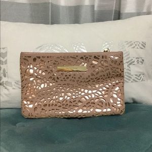 Ivanka Trump Pebble Rose Lasercut Clutch Wallet